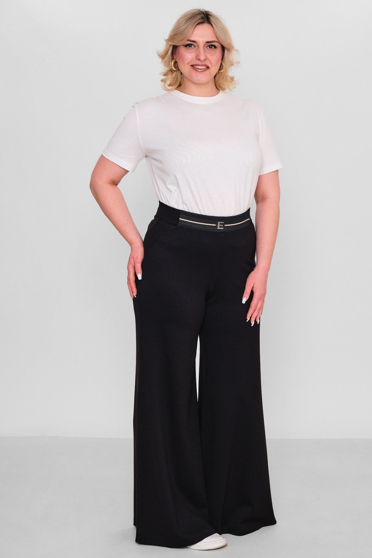 Elitline - Plus Size Trousers (ELT26Y1-24-4070) - 8690200099526