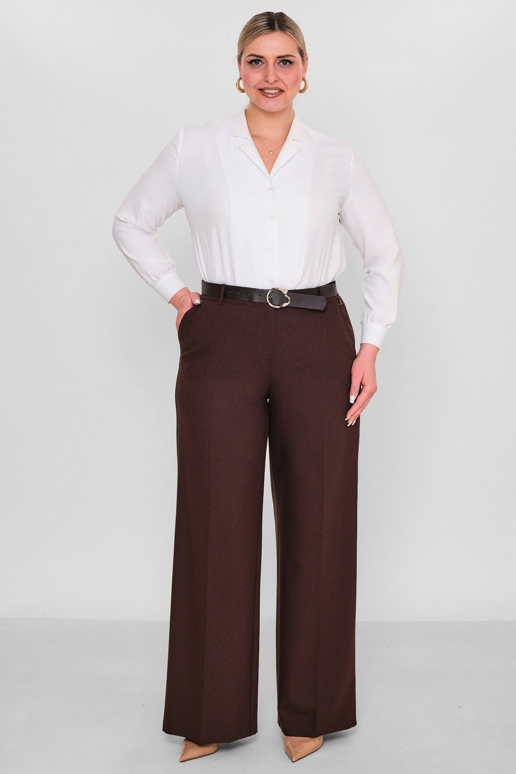 Elitline - Plus Size Trousers (ELT26Y1-33-3014) - 8690200099564