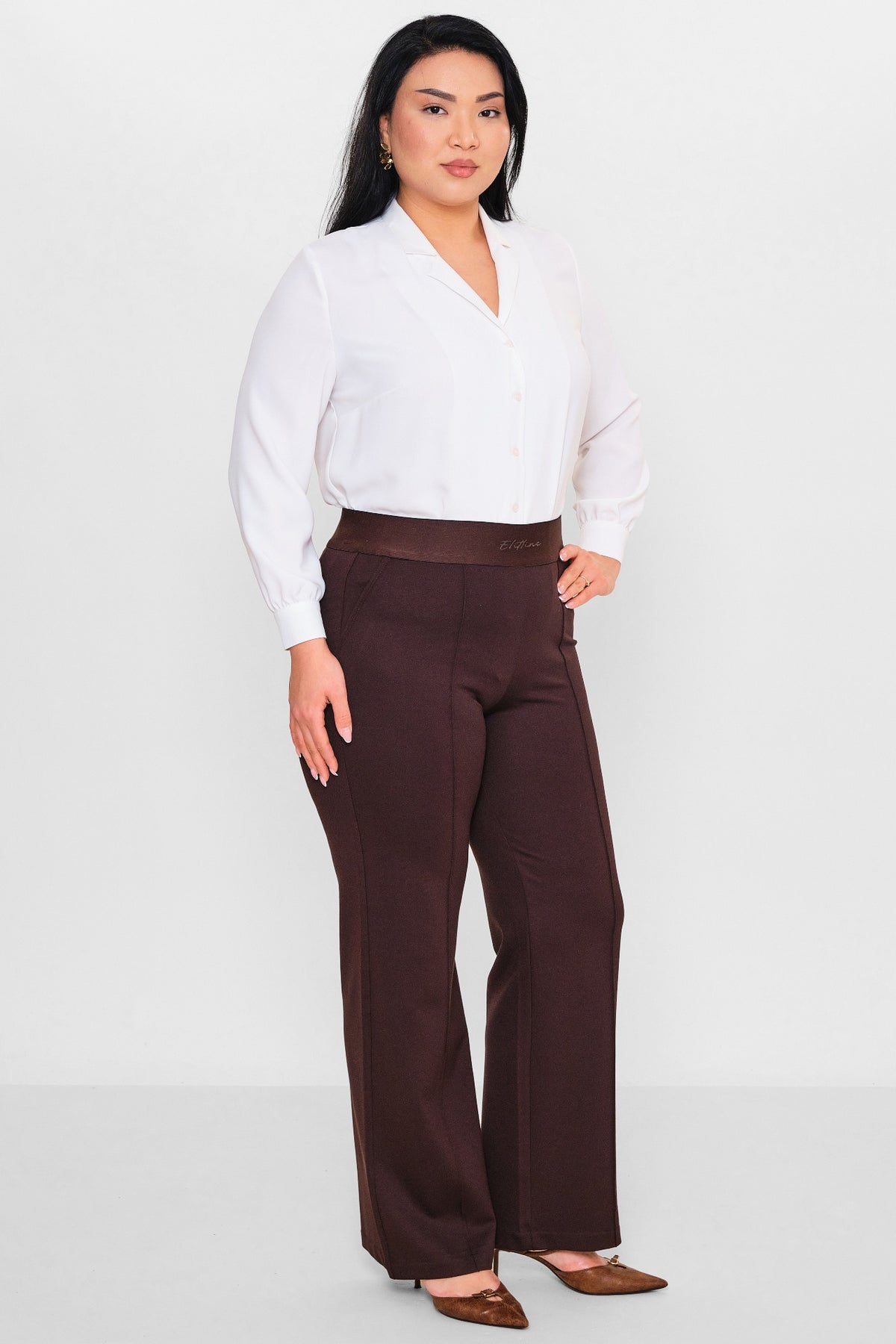 Elitline - Plus Size Trousers (ELT26Y1-24-4073) - 8690200099724