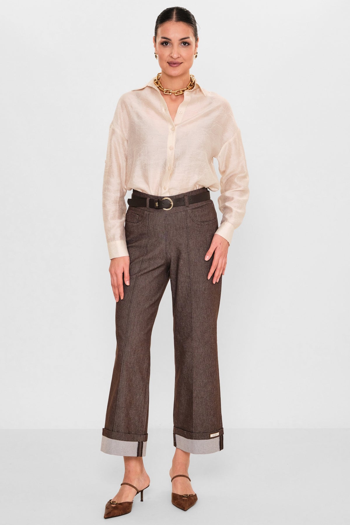 Elitline - Plus Size Trousers (ELT26Y1-34-1023) - 8690200100185