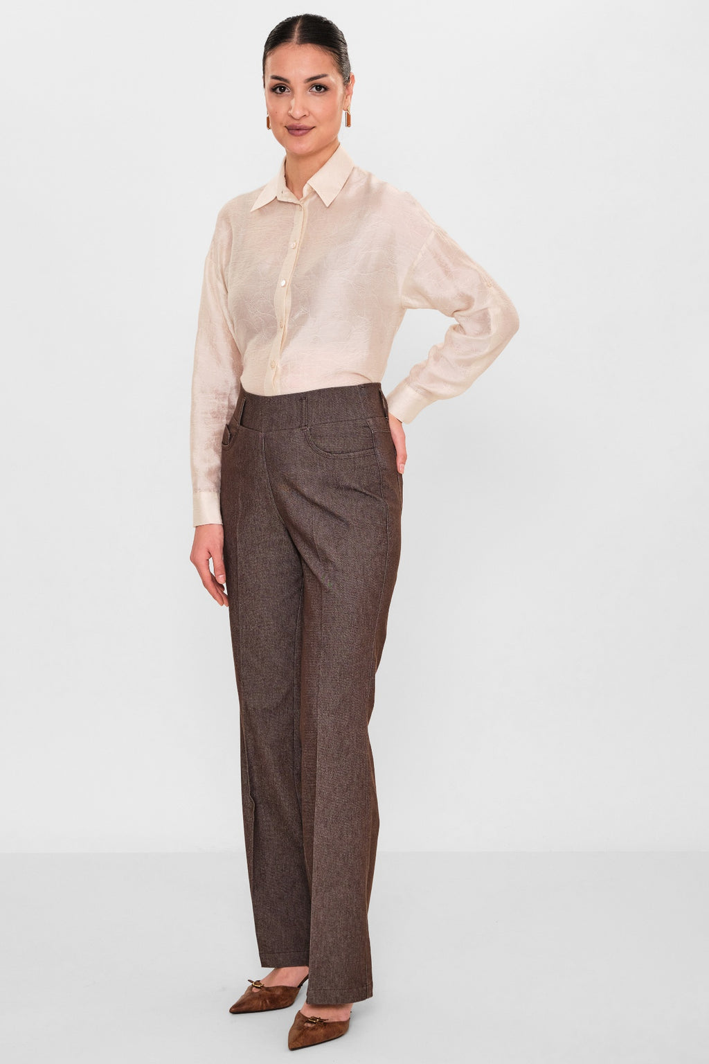 Elitline - Plus Size Trousers (ELT26Y1-34-1028) - 8690200100239