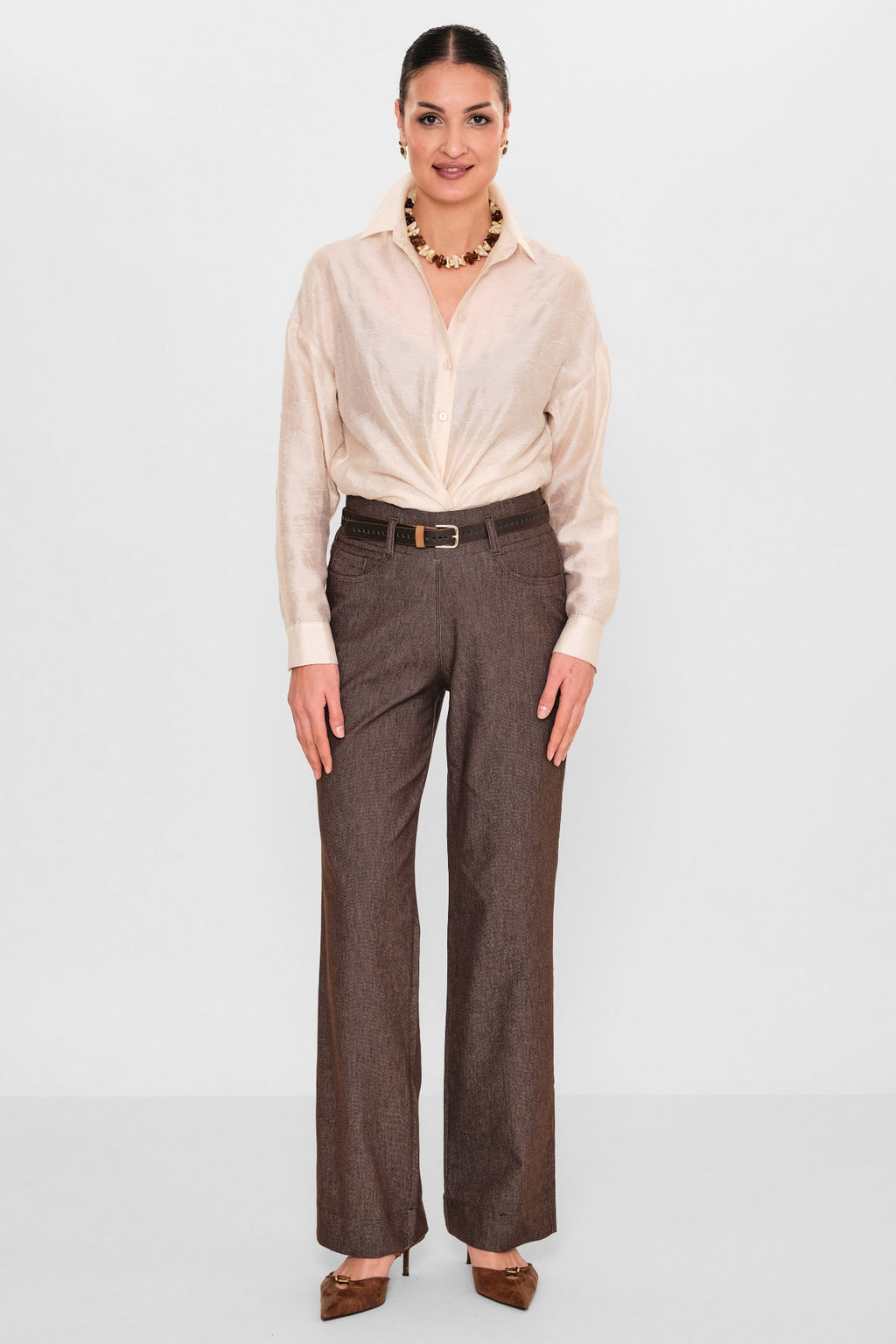 Elitline - Plus Size Trousers (ELT26Y1-34-1024) - 8690200100307