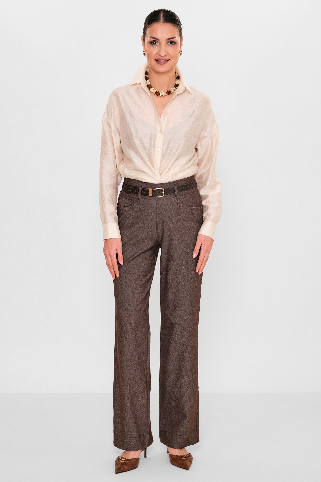 Elitline - Plus Size Trousers (ELT26Y1-34-1024) - 8690200100307