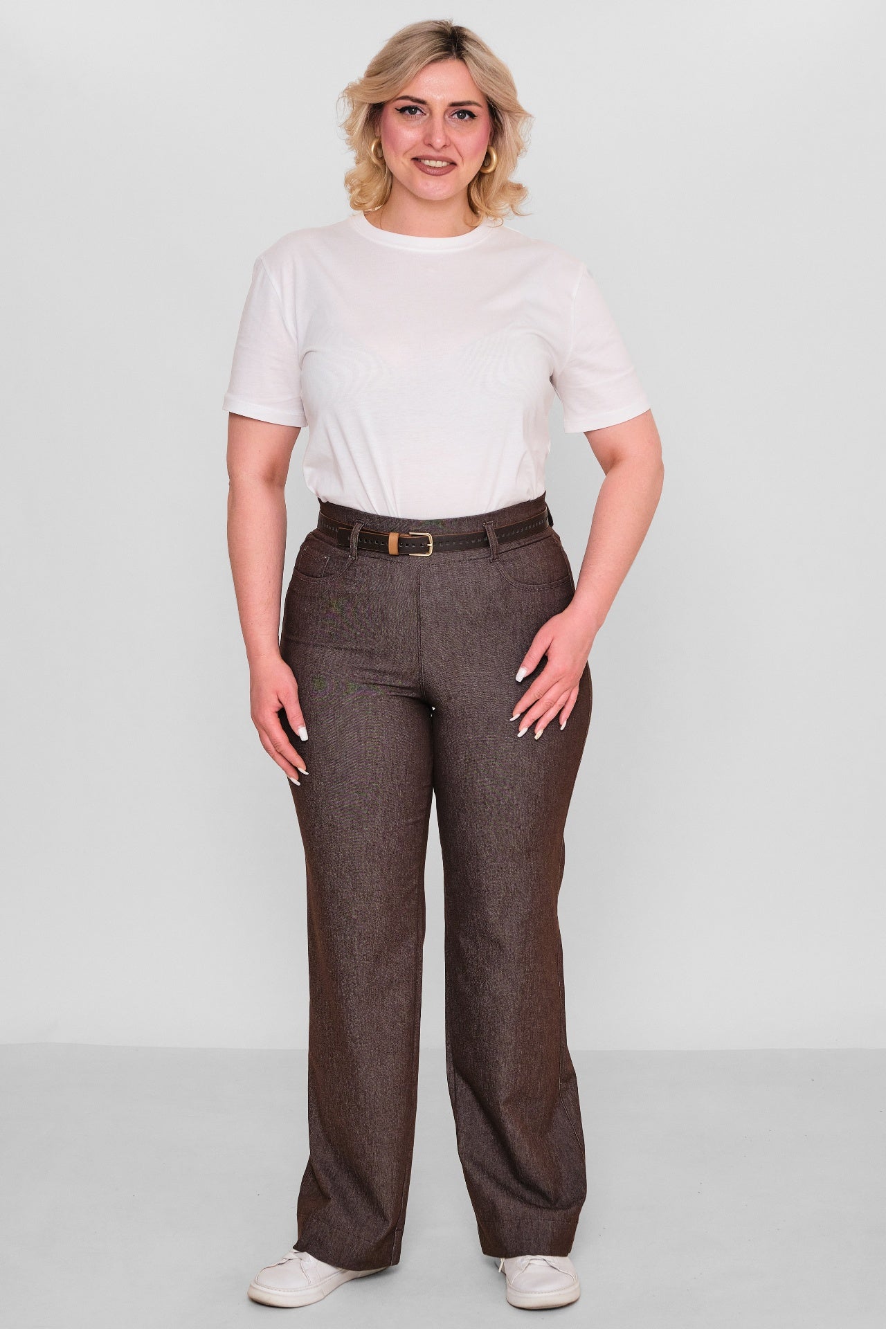 Elitline - Plus Size Trousers (ELT26Y1-34-4062) - 8690200100321