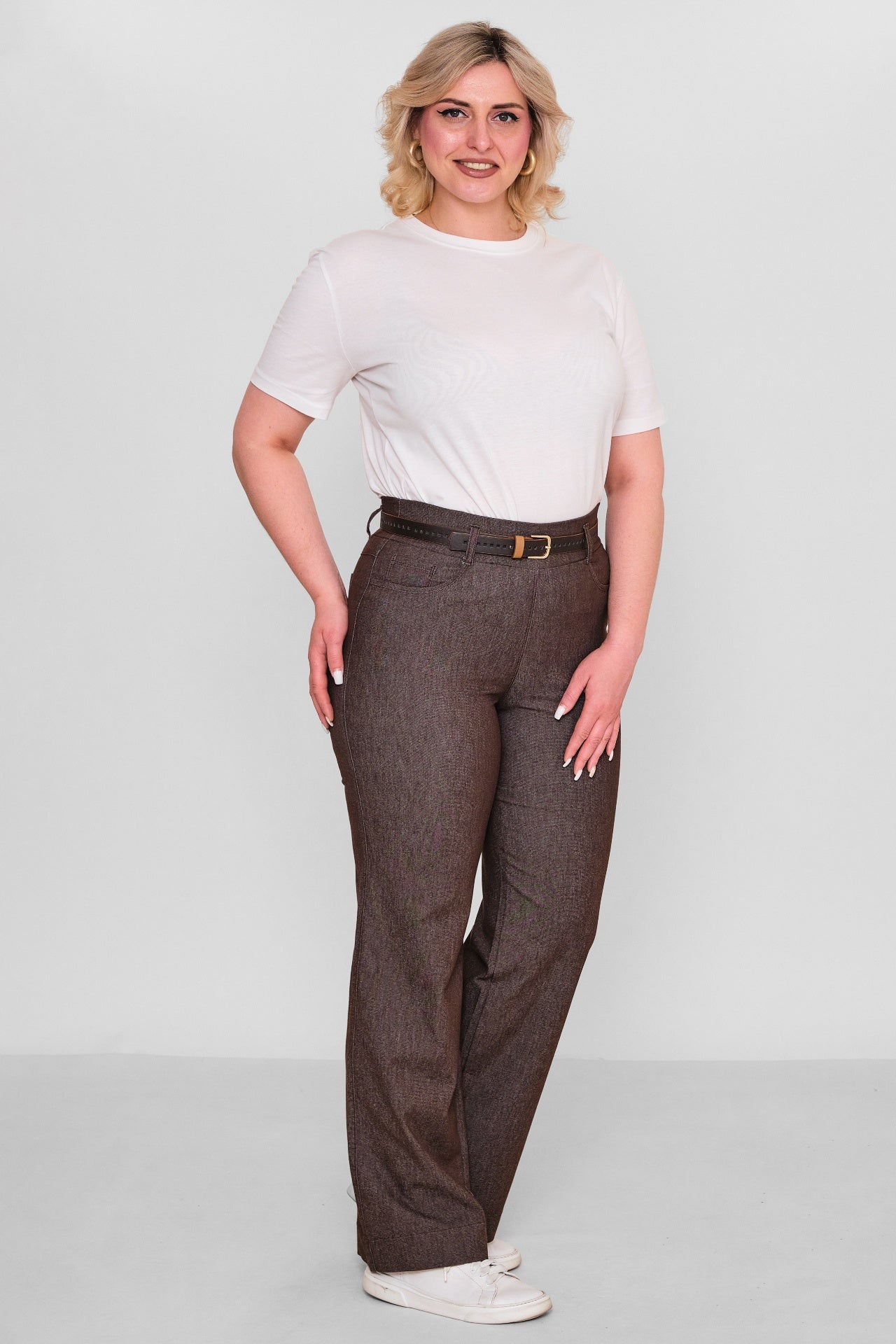 Elitline - Plus Size Trousers (ELT26Y1-34-4062) - 8690200100321
