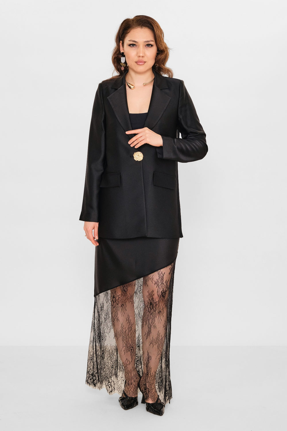 Fi̇more - Plus Size Jacket (FMR26Y5769-18) - 8690200100437
