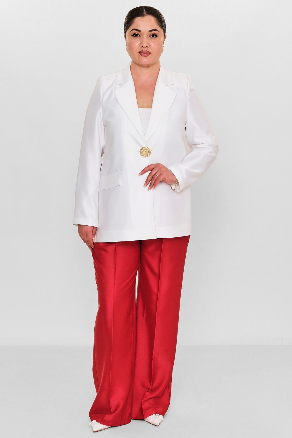 Fi̇more - Plus Size Jacket (FMR26Y8497-18) - 8690200100475