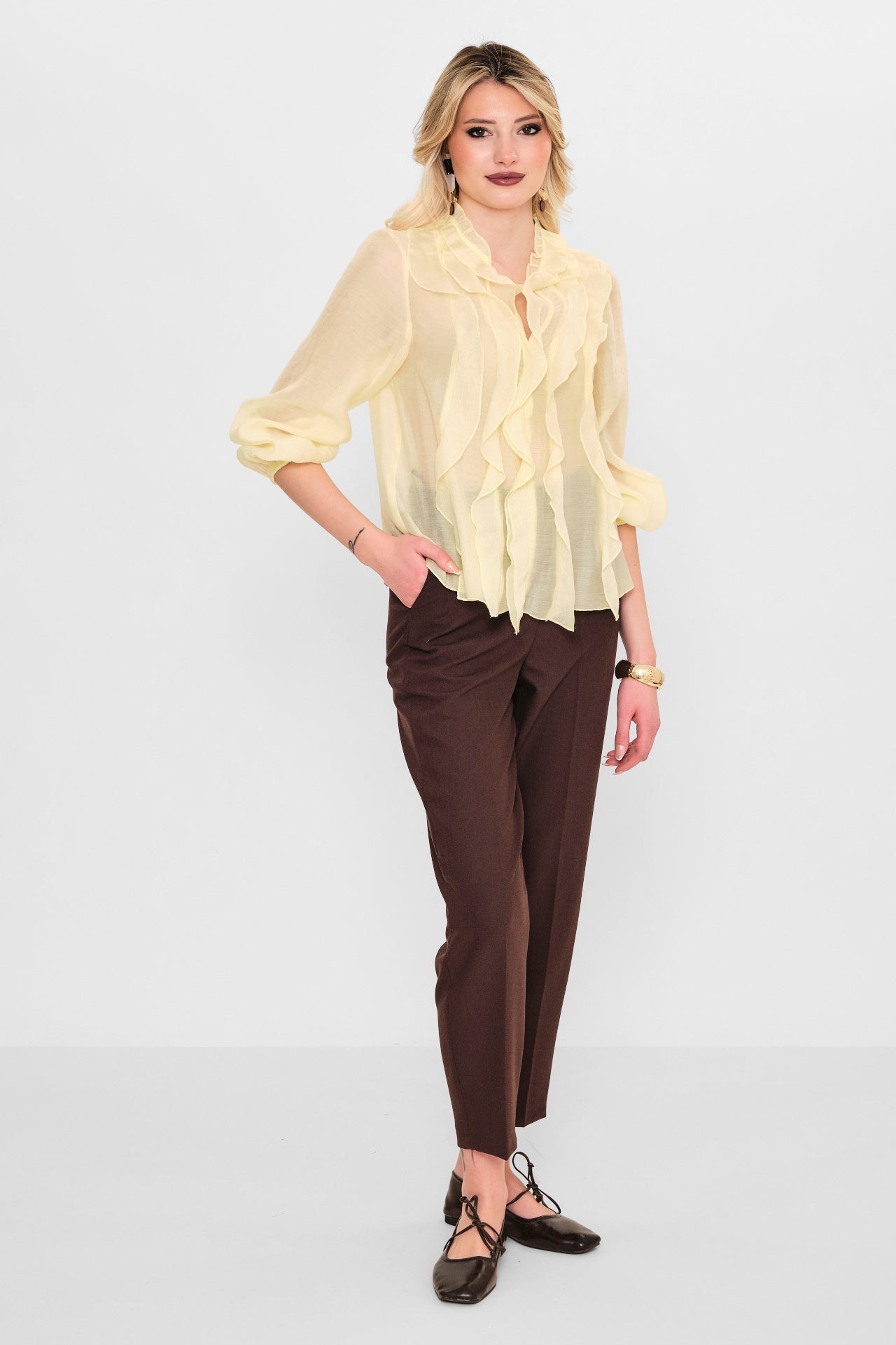 Laluce - Plus Size Blouse (LL.Y26.BL.LB195) - 8690200100659