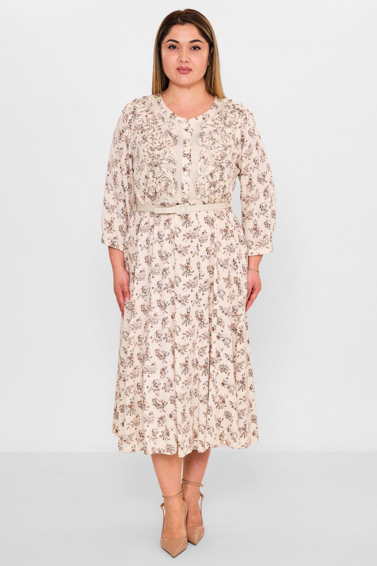 Gumanize - Plus Size Dress (GMZ2025-1001-7774) - 8690200100703