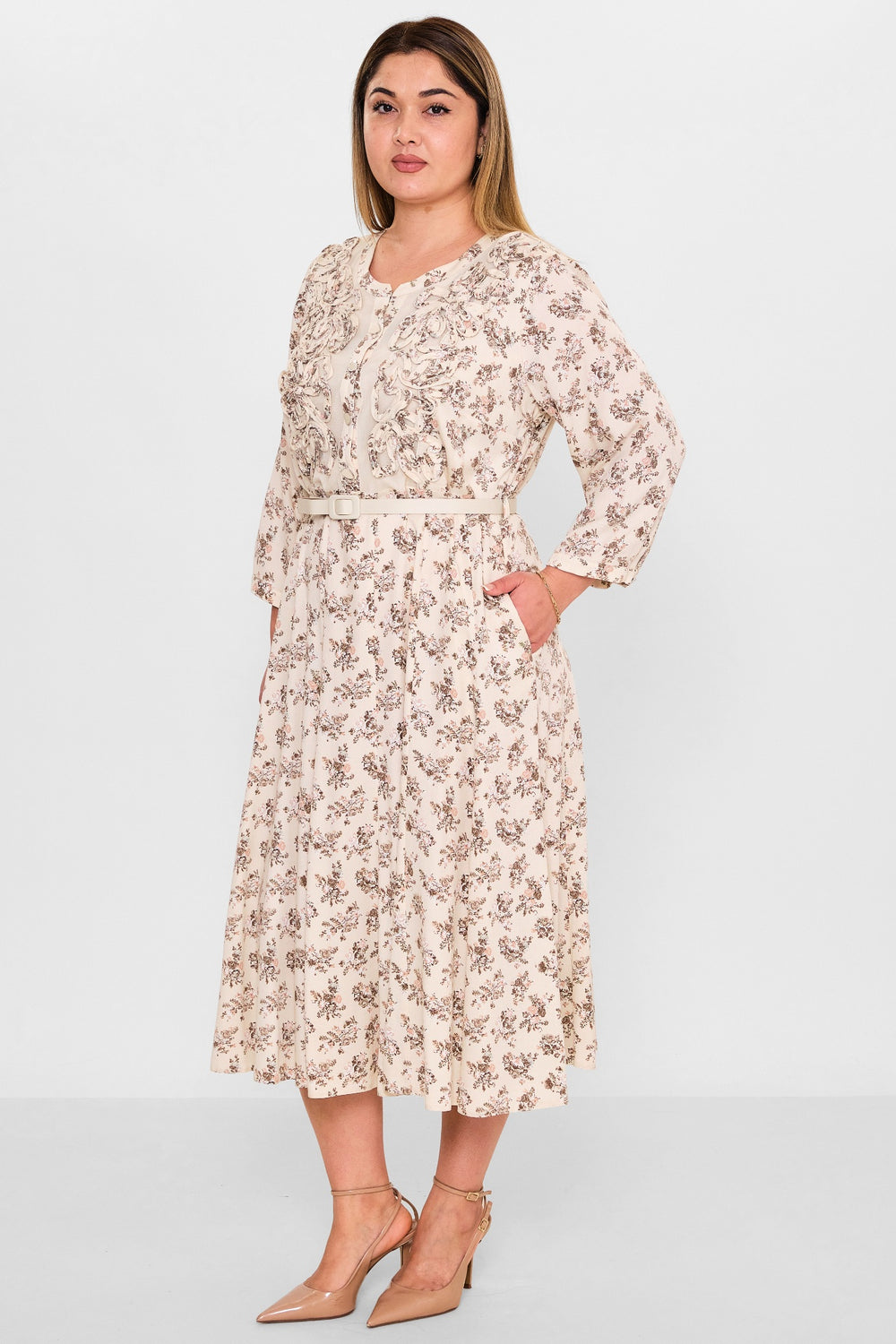 Gumanize - Plus Size Dress (GMZ2025-1001-7774) - 8690200100703