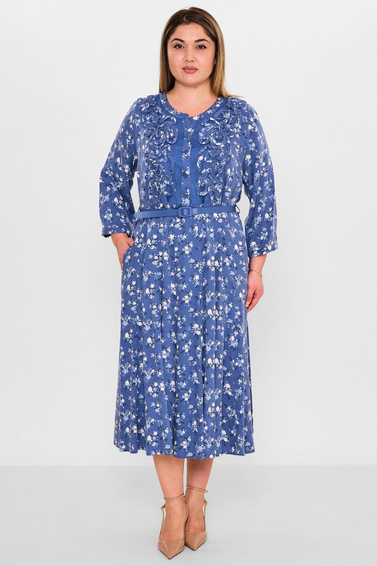 Gumanize - Plus Size Dress (GMZ2025-1001-7774) - 8690200100710
