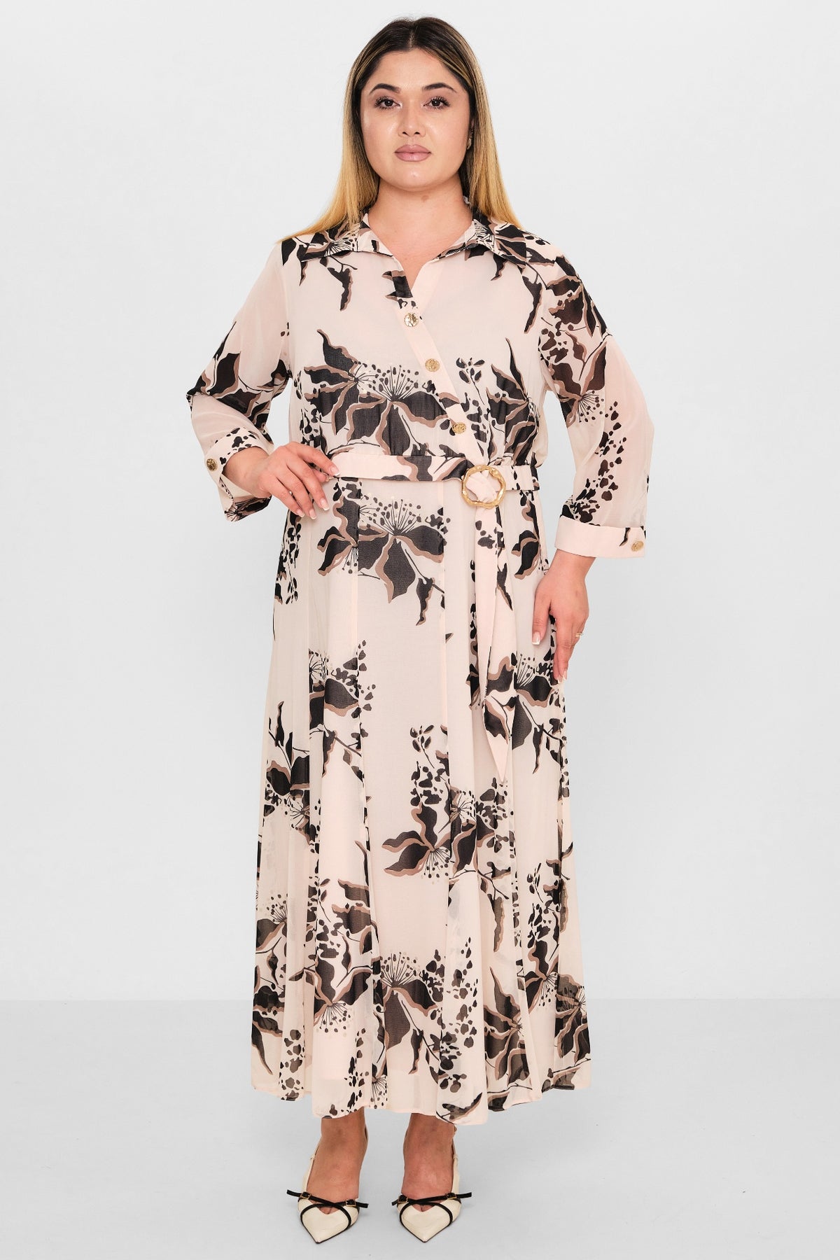 Gumanize - Plus Size Dress (GMZ2025-807-7520) - 8690200100734