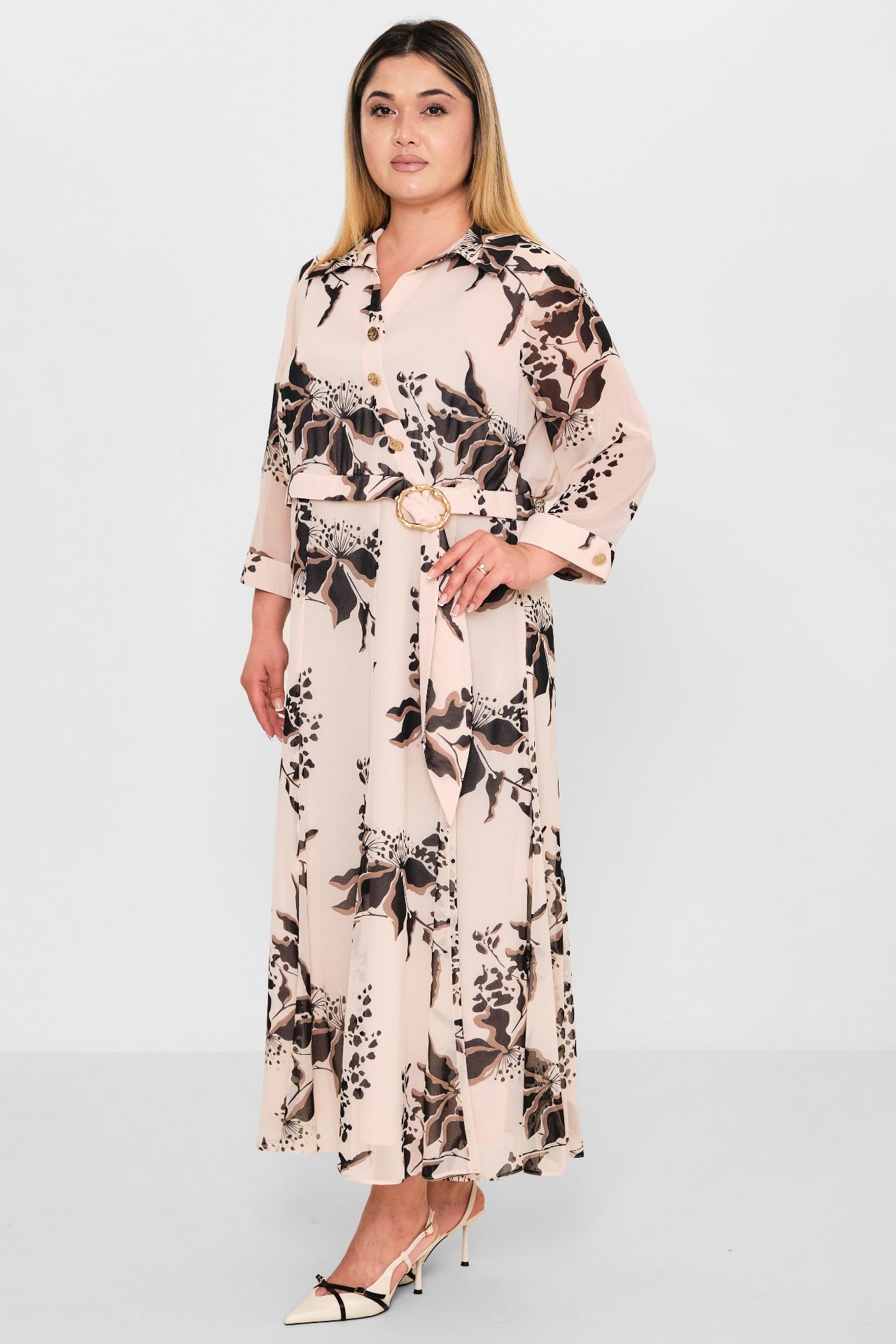 Gumanize - Plus Size Dress (GMZ2025-807-7520) - 8690200100734