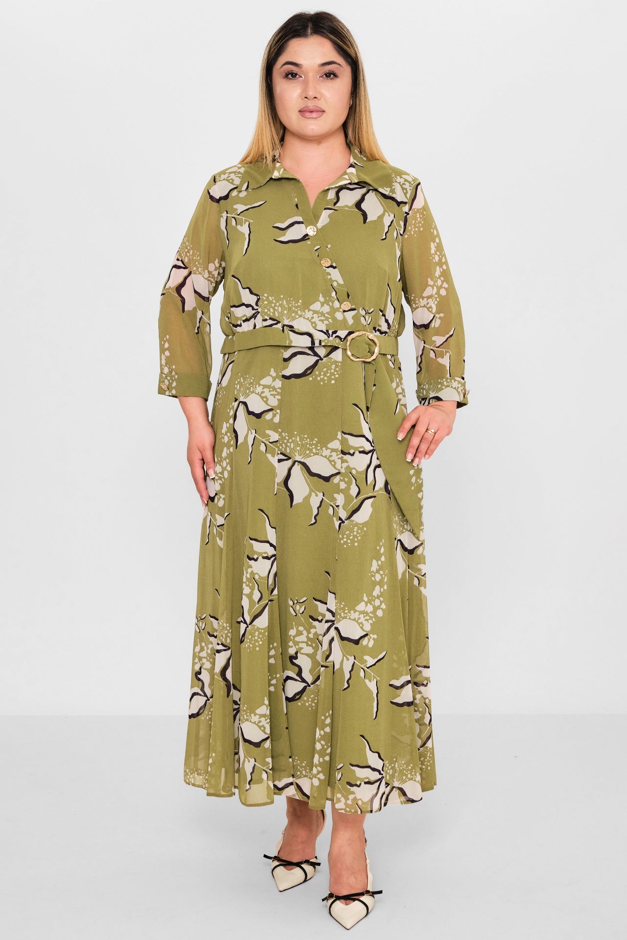 Gumanize - Plus Size Dress (GMZ2025-807-7520) - 8690200100741