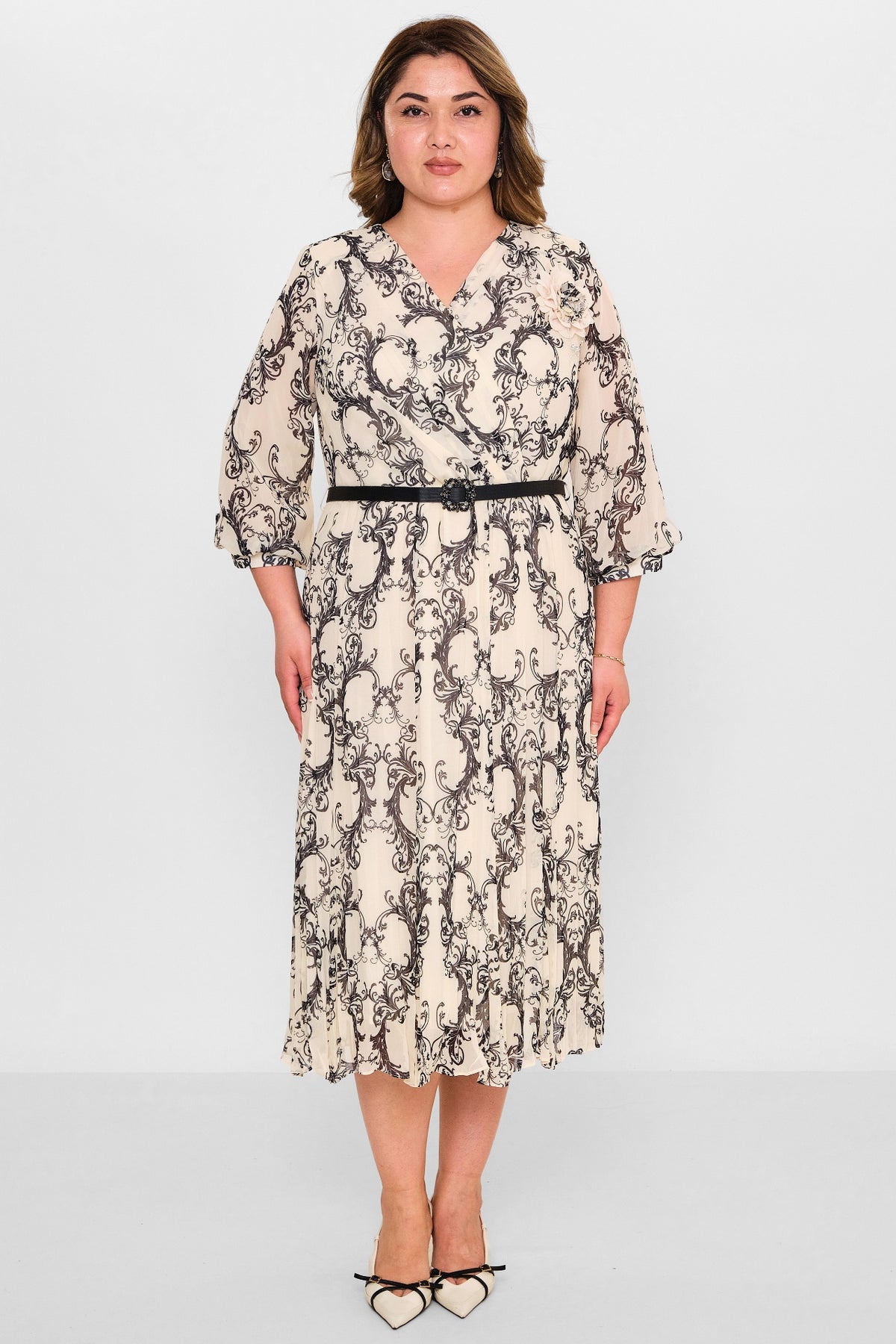 Gumanize - Plus Size Dress (GMZ2025-883-7604) - 8690200100789