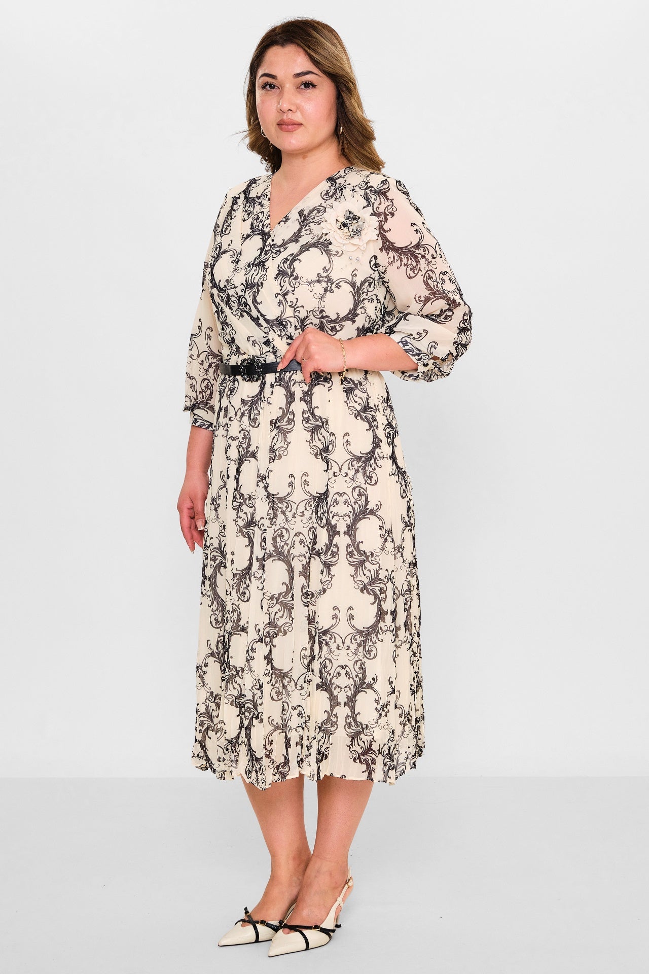 Gumanize - Plus Size Dress (GMZ2025-883-7604) - 8690200100789