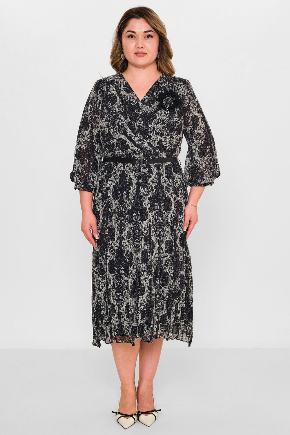 Gumanize - Plus Size Dress (GMZ2025-883-7604) - 8690200100796