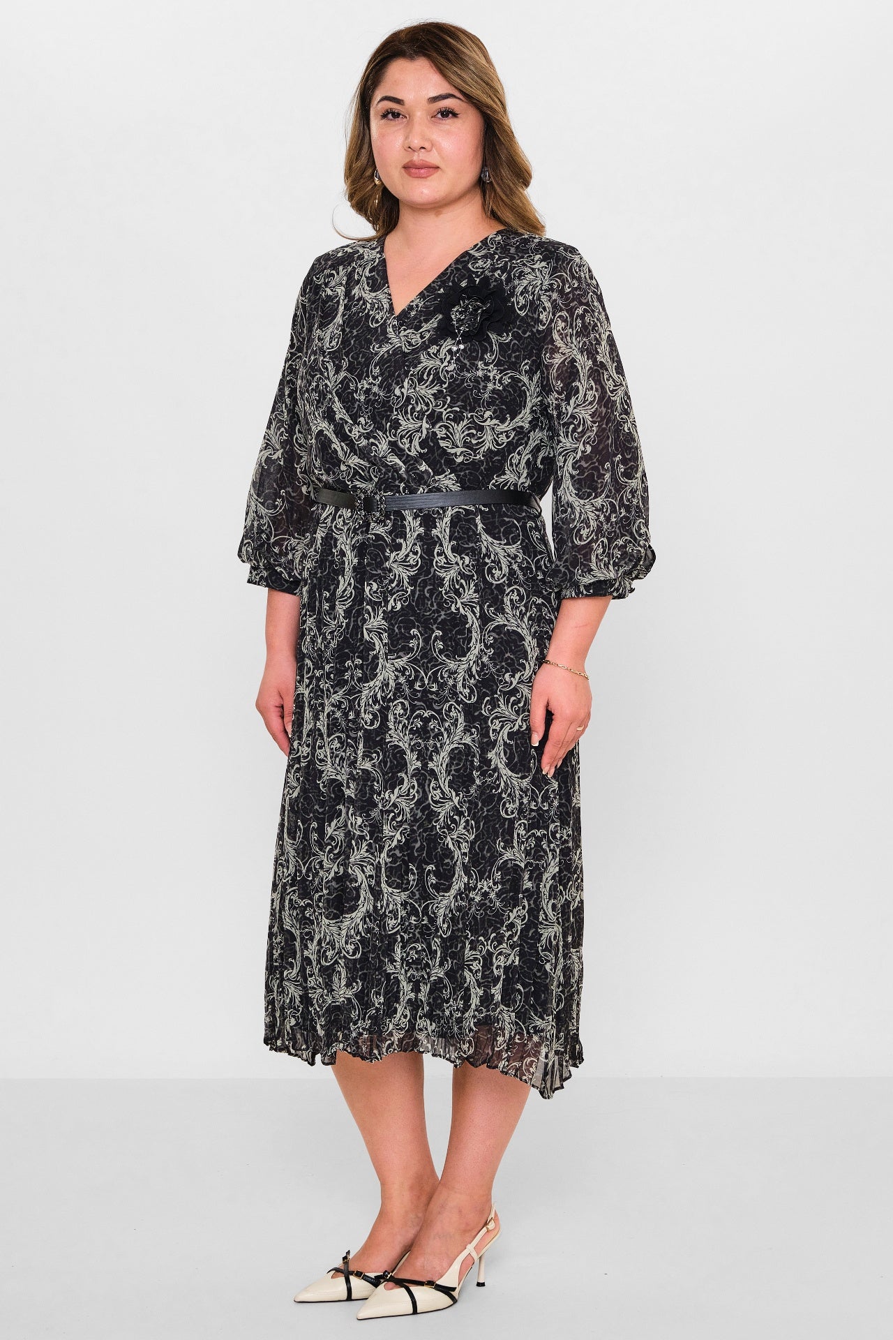 Gumanize - Plus Size Dress (GMZ2025-883-7604) - 8690200100796