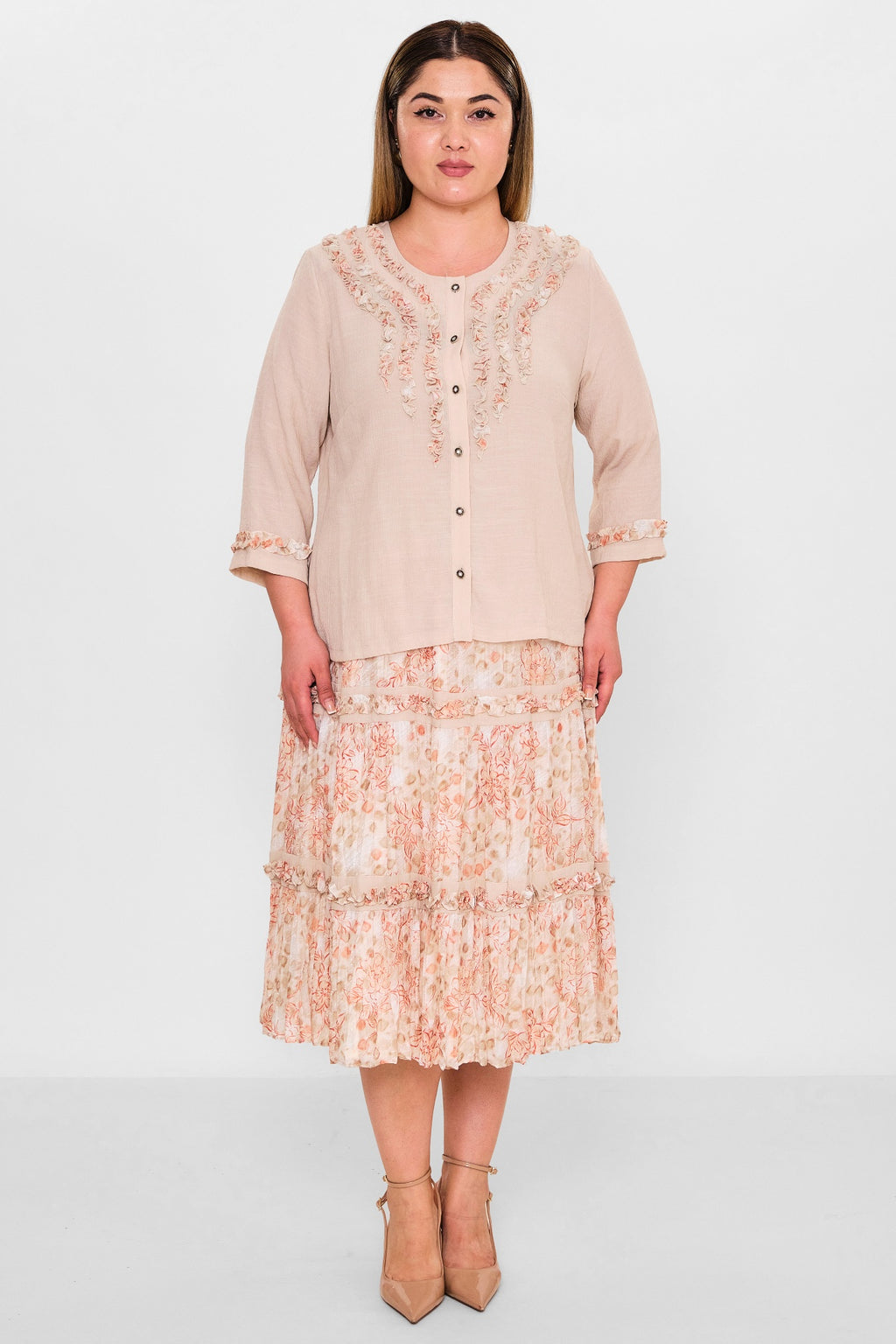 Gumanize - Plus Size Suit (GMZTK332-7609) - 8690200100871