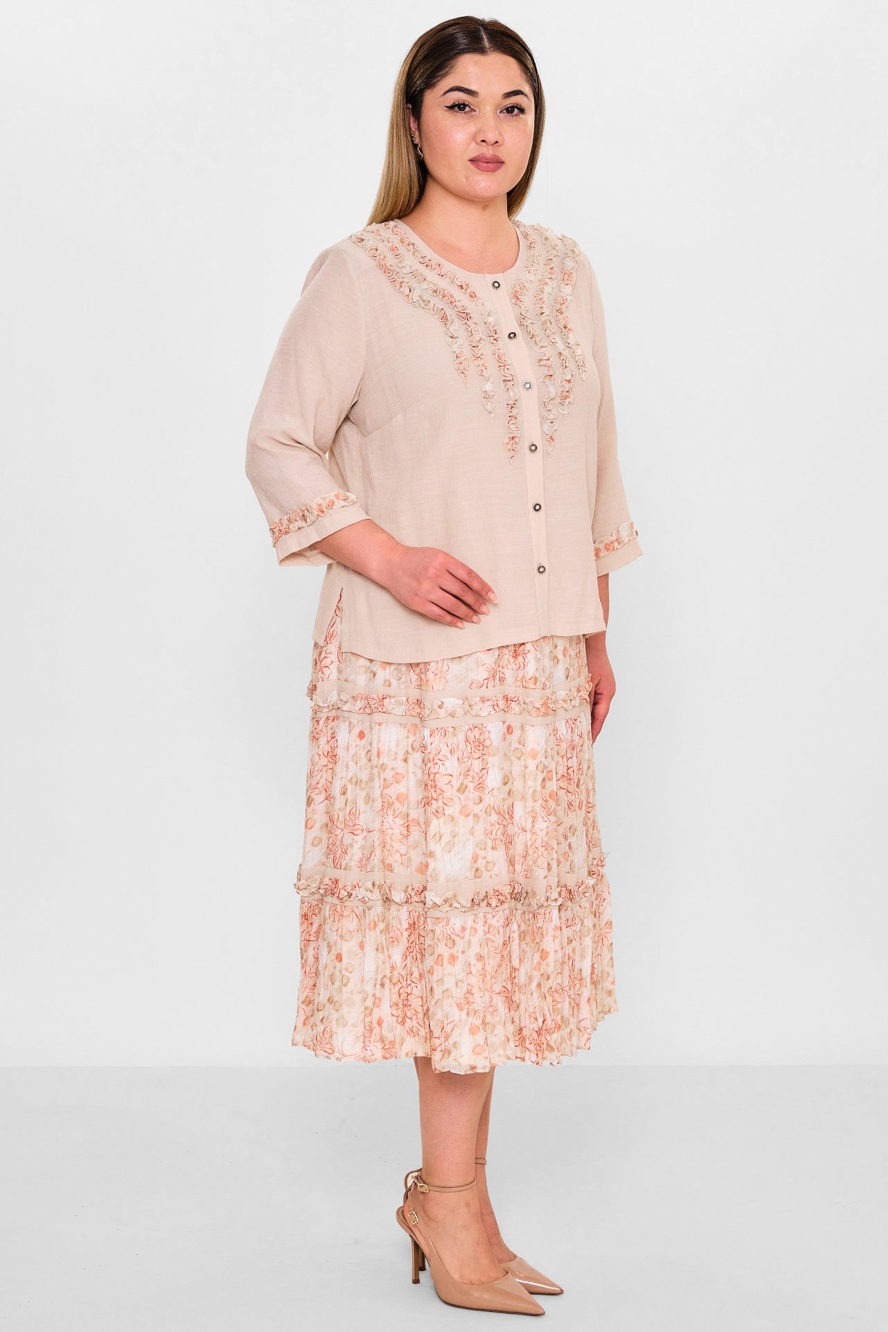 Gumanize - Plus Size Suit (GMZTK332-7609) - 8690200100871