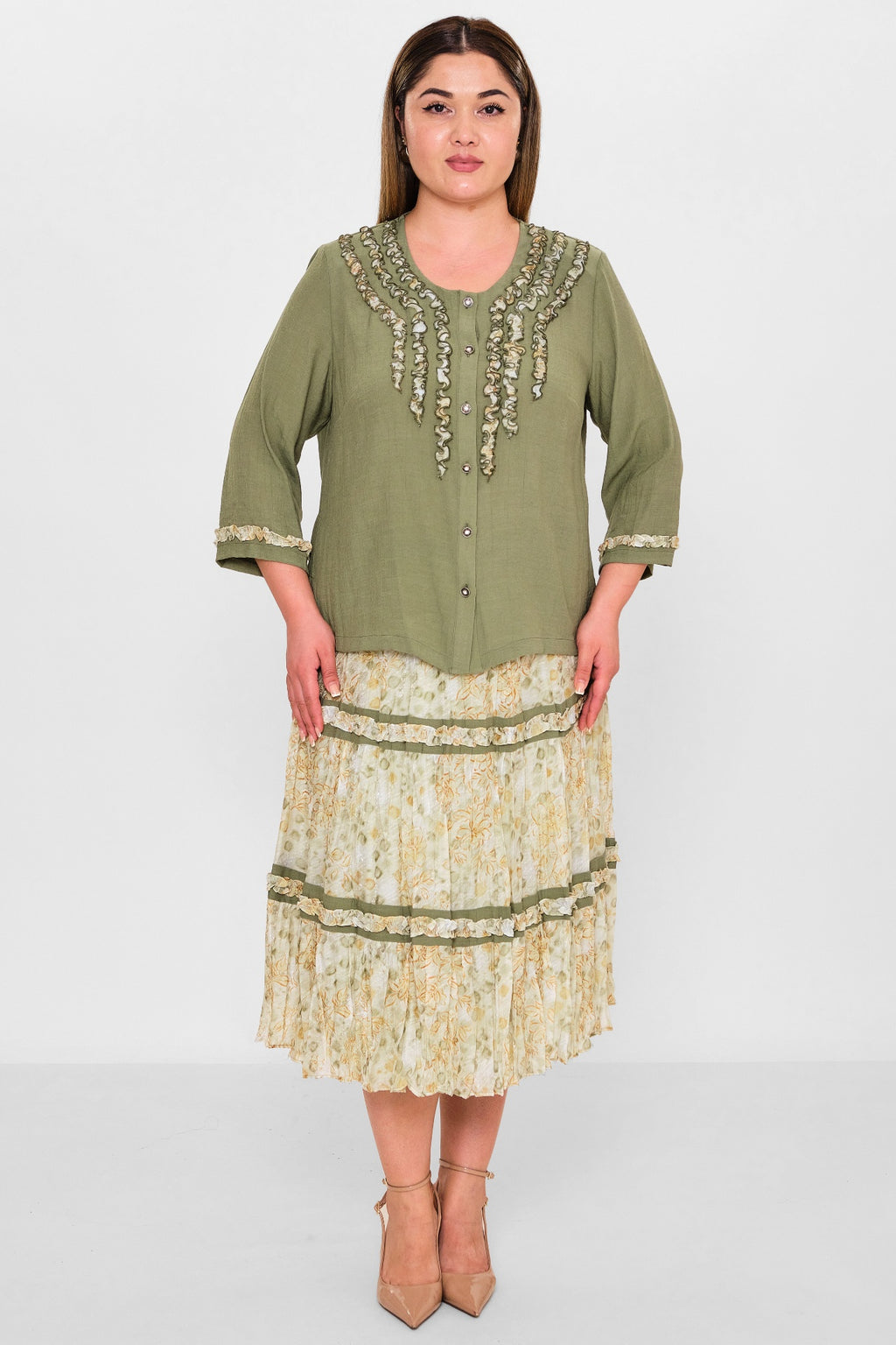 Gumanize - Plus Size Suit (GMZTK332-7609) - 8690200100888