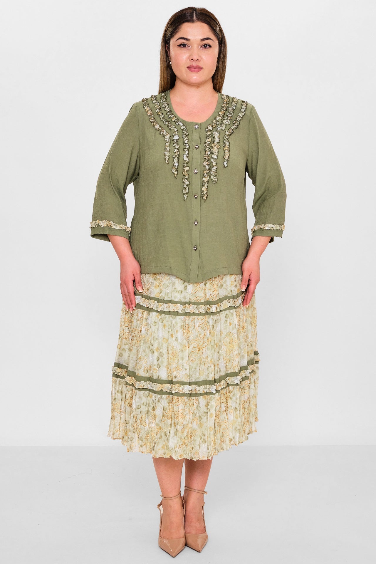 Gumanize - Plus Size Suit (GMZTK332-7609) - 8690200100888
