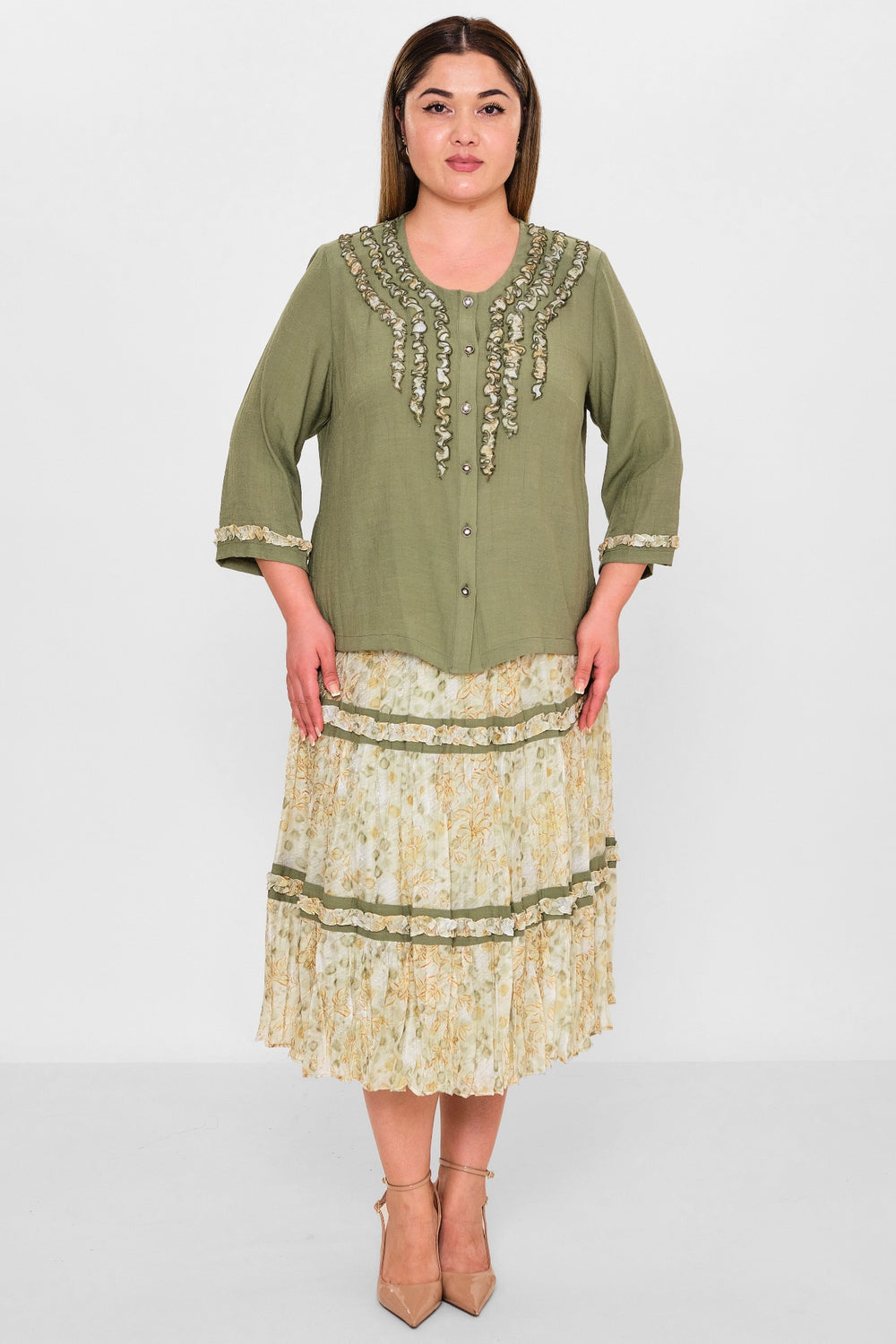 Gumanize - Plus Size Suit (GMZTK332-7609) - 8690200100888