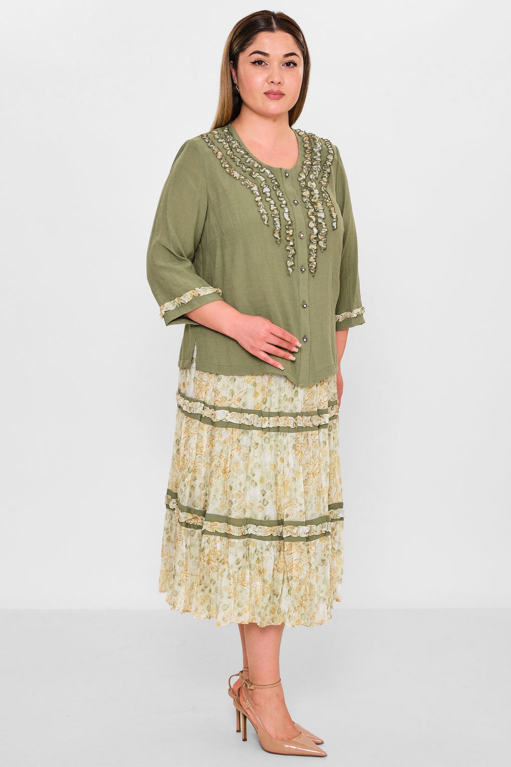 Gumanize - Plus Size Suit (GMZTK332-7609) - 8690200100888