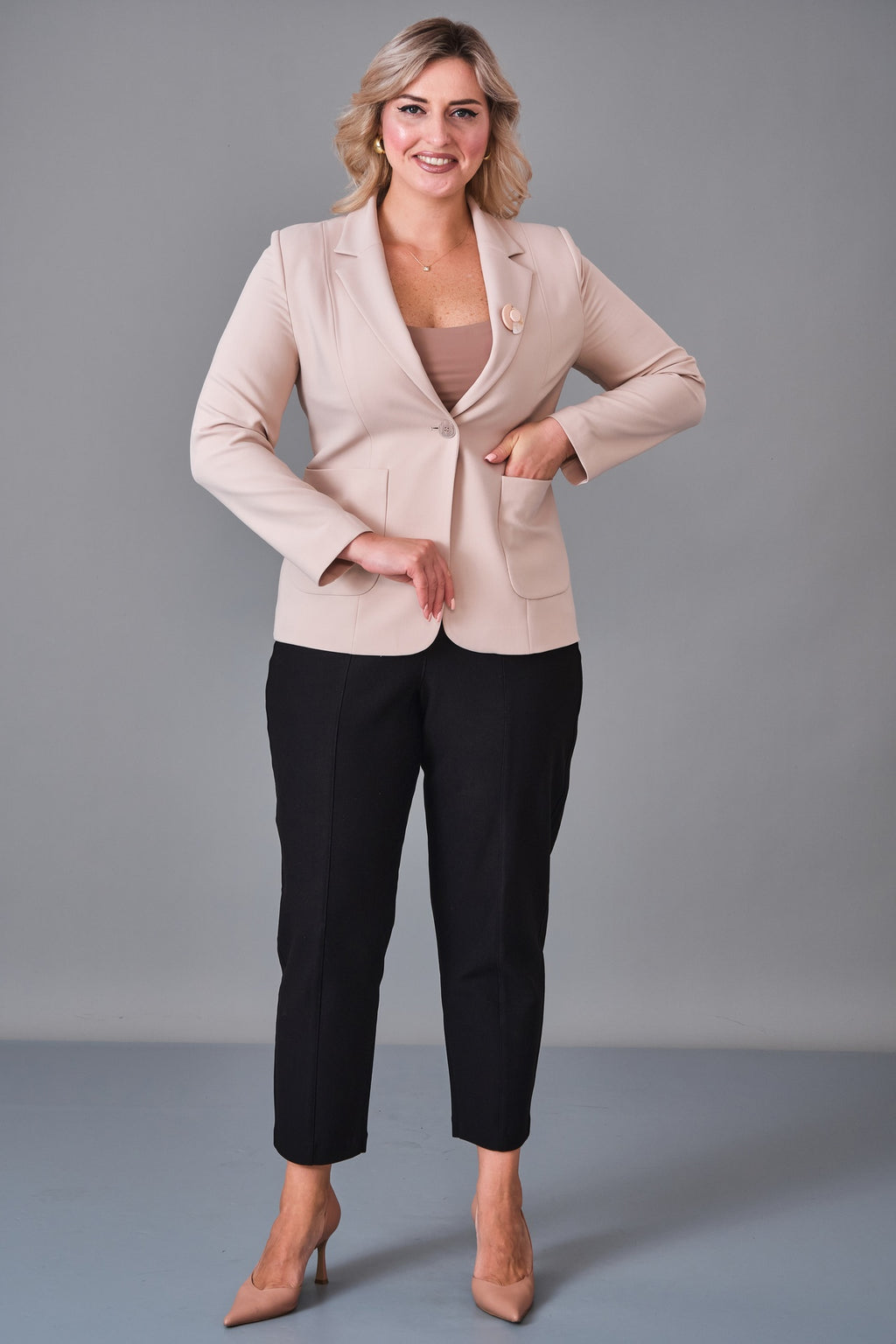 Elitline - Plus Size Jacket (ELT26Y4-33-3001) - 8690200100918