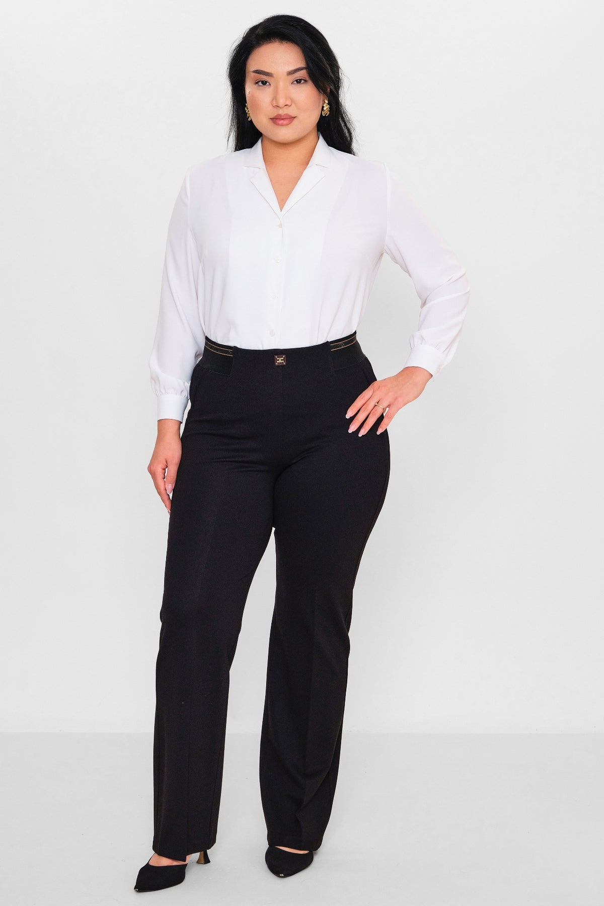 Elitline - Plus Size Trousers (ELT26Y1-24-4038) - 8690200101014