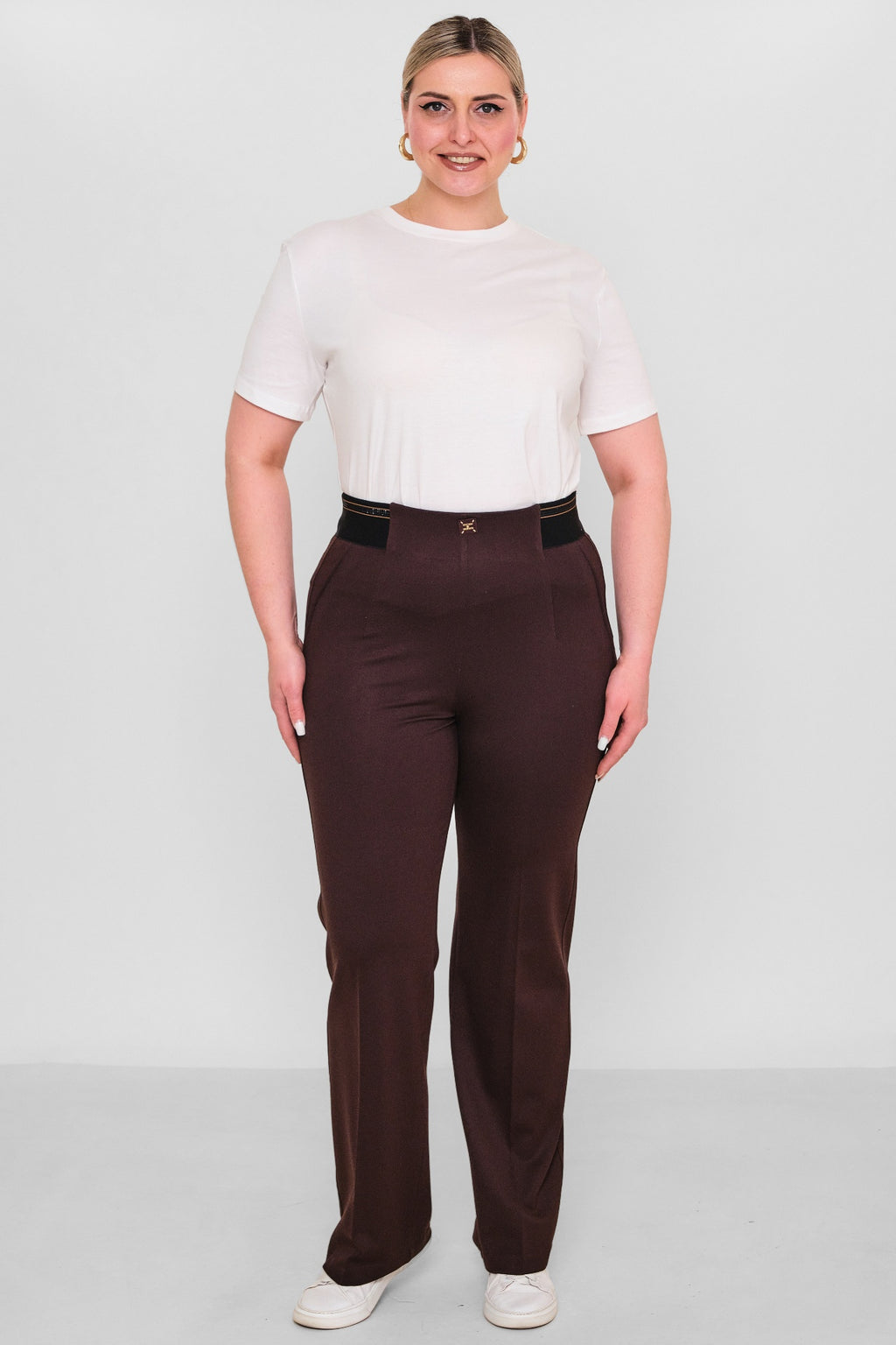 Elitline - Plus Size Trousers (ELT26Y1-24-4038) - 8690200101021