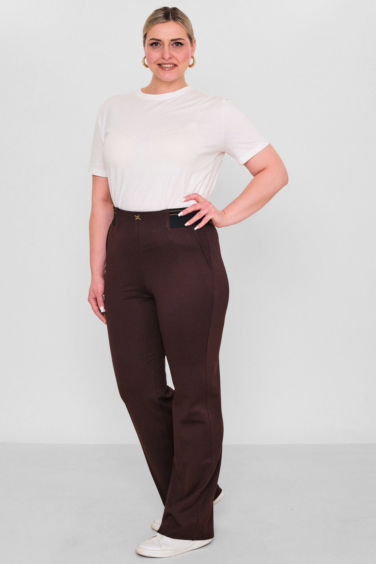 Elitline - Plus Size Trousers (ELT26Y1-24-4038) - 8690200101021