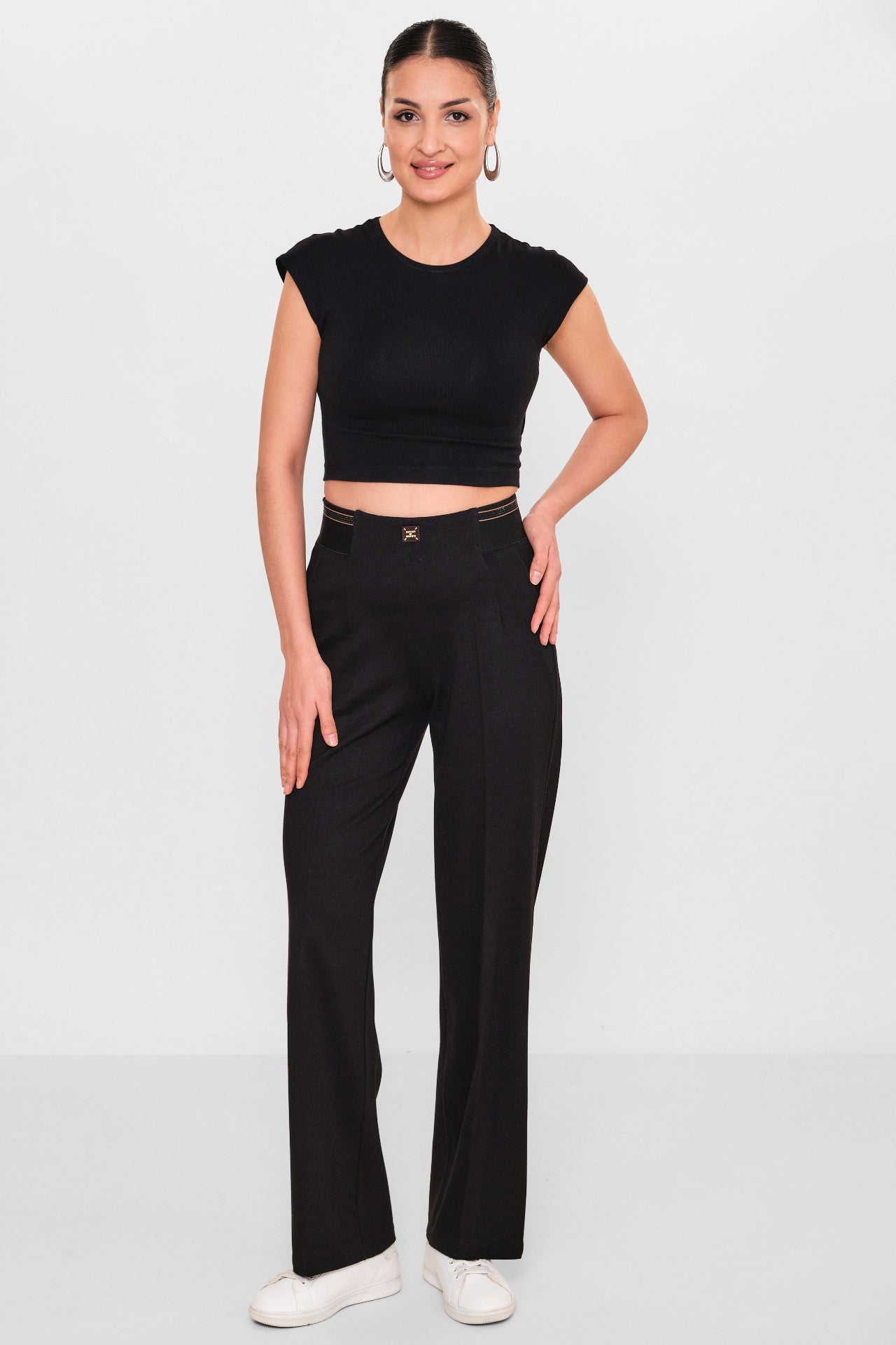 Elitline - Plus Size Trousers (ELT26Y1-24-1022) - 8690200101038