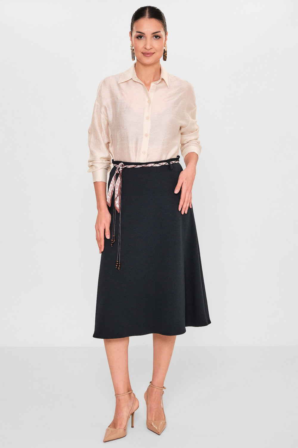 Eli̇tli̇ne - Plus Size Skirt (ELT26Y2-03-1001) - 8690200101144