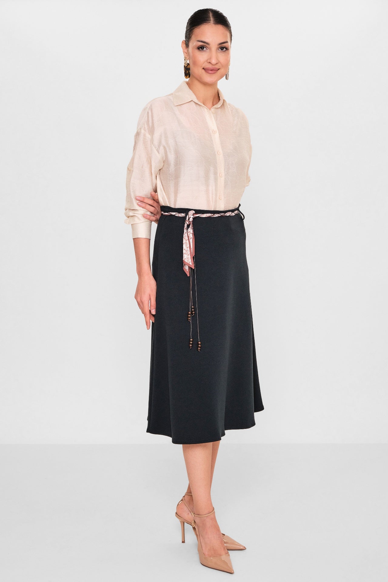 Elitline - Plus Size Skirt (ELT26Y2-03-1001) - 8690200101144