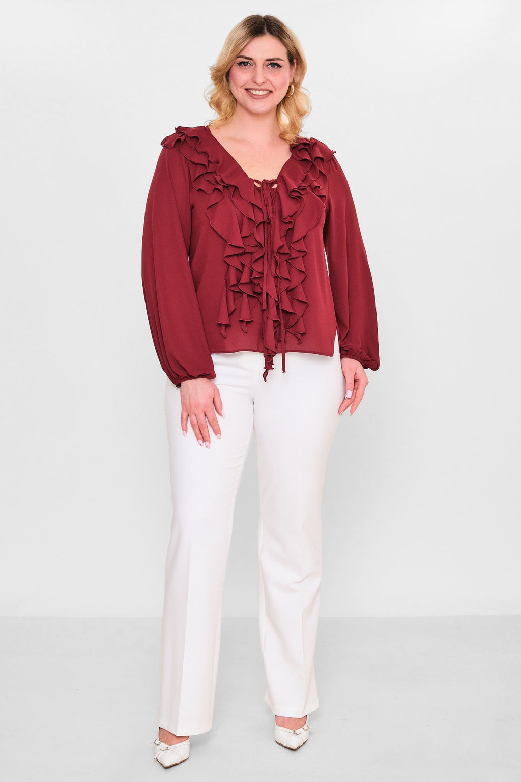 Welike - Plus Size Blouse (WLK26Y1435) - 8690200101519