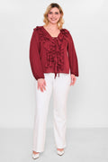 Welike - Plus Size Blouse (WLK26Y1435) - 8690200101519