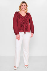 Welike - Plus Size Blouse (WLK26Y1435) - 8690200101519