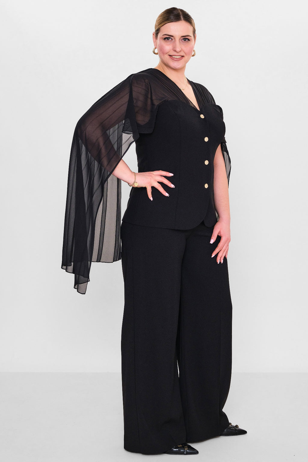 Welike - Plus Size Suit (WLK26Y8376) - 8690200101687