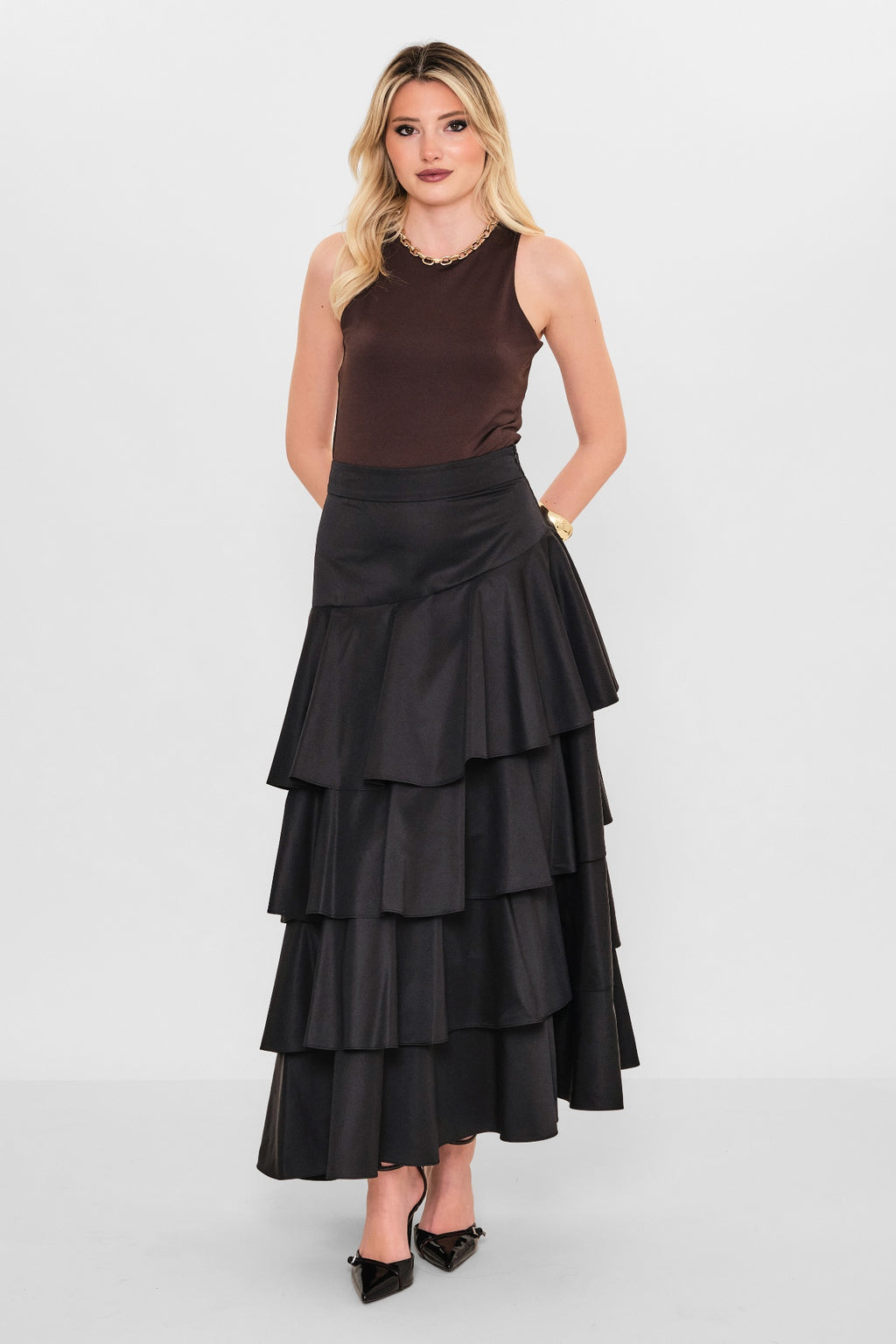 Myraang - Plus Size Skirt (MRG26Y03-3845) - 8690200102271