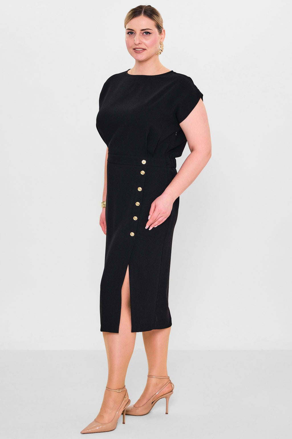 Laluce - Plus Size Dress (L2.Y26.ELB.2E663) - 8690200102448