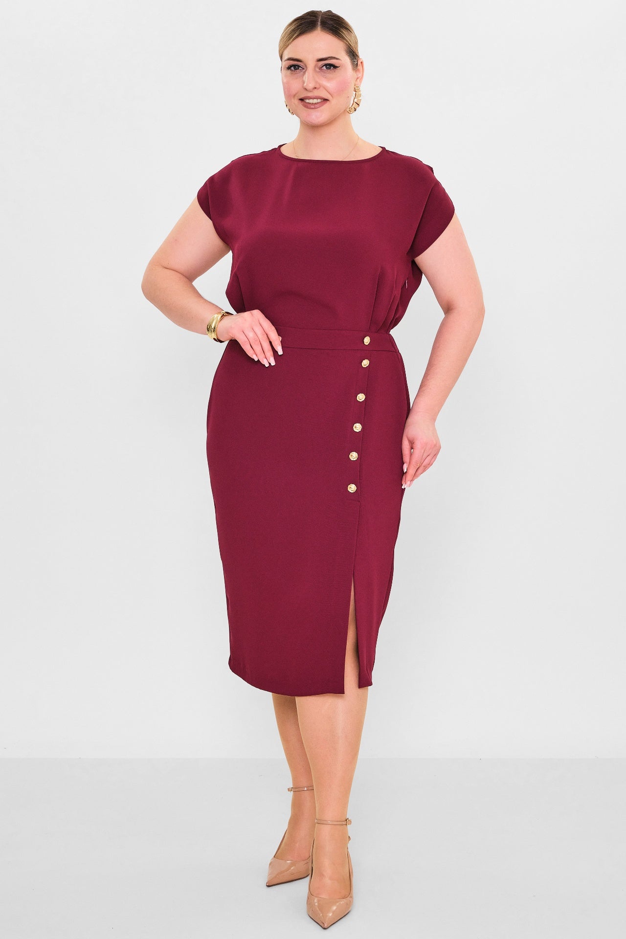 Laluce - Plus Size Dress (L2.Y26.ELB.2E663) - 8690200102462
