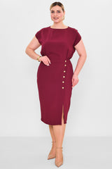 Laluce - Plus Size Dress (L2.Y26.ELB.2E663) - 8690200102462