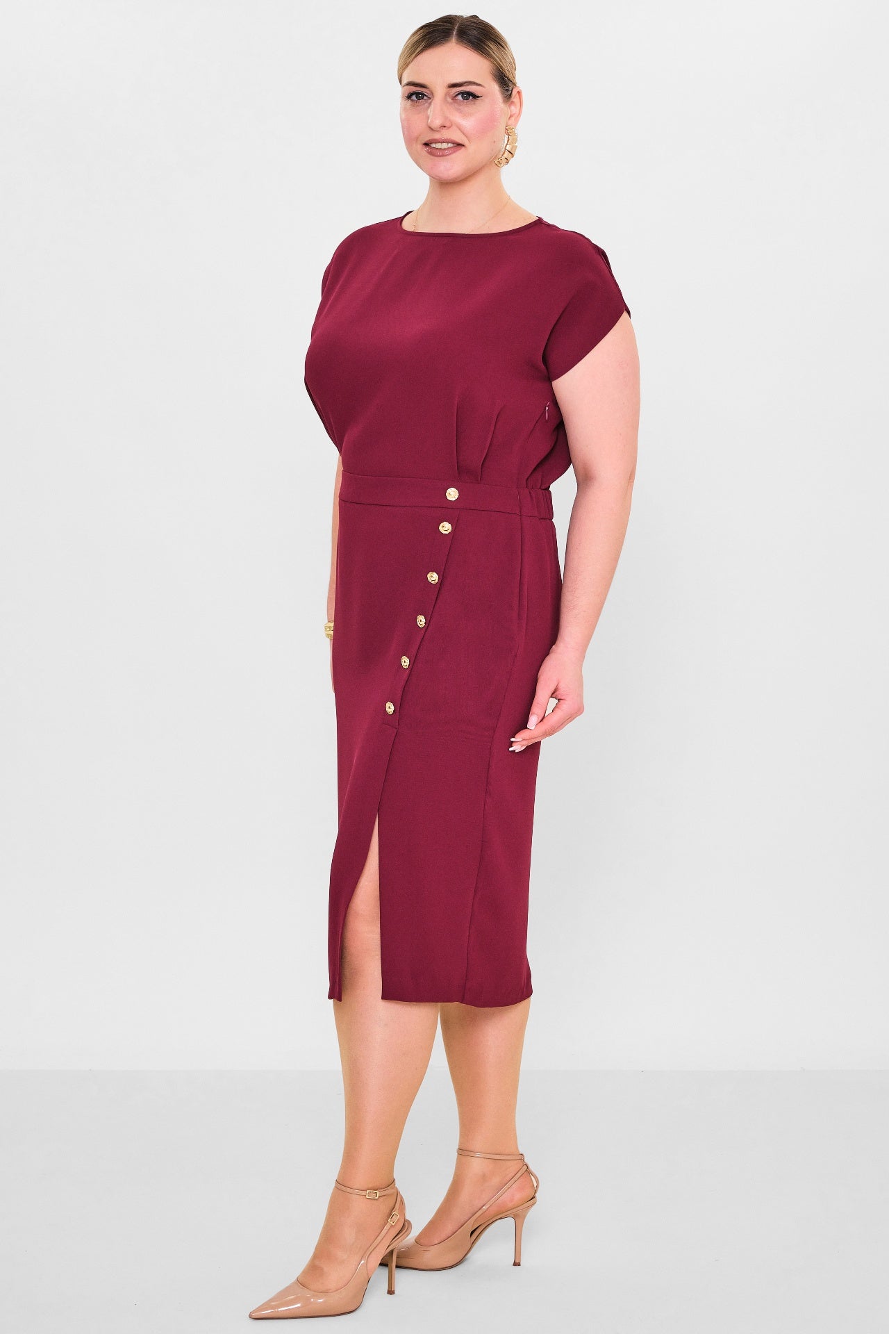 Laluce - Plus Size Dress (L2.Y26.ELB.2E663) - 8690200102462