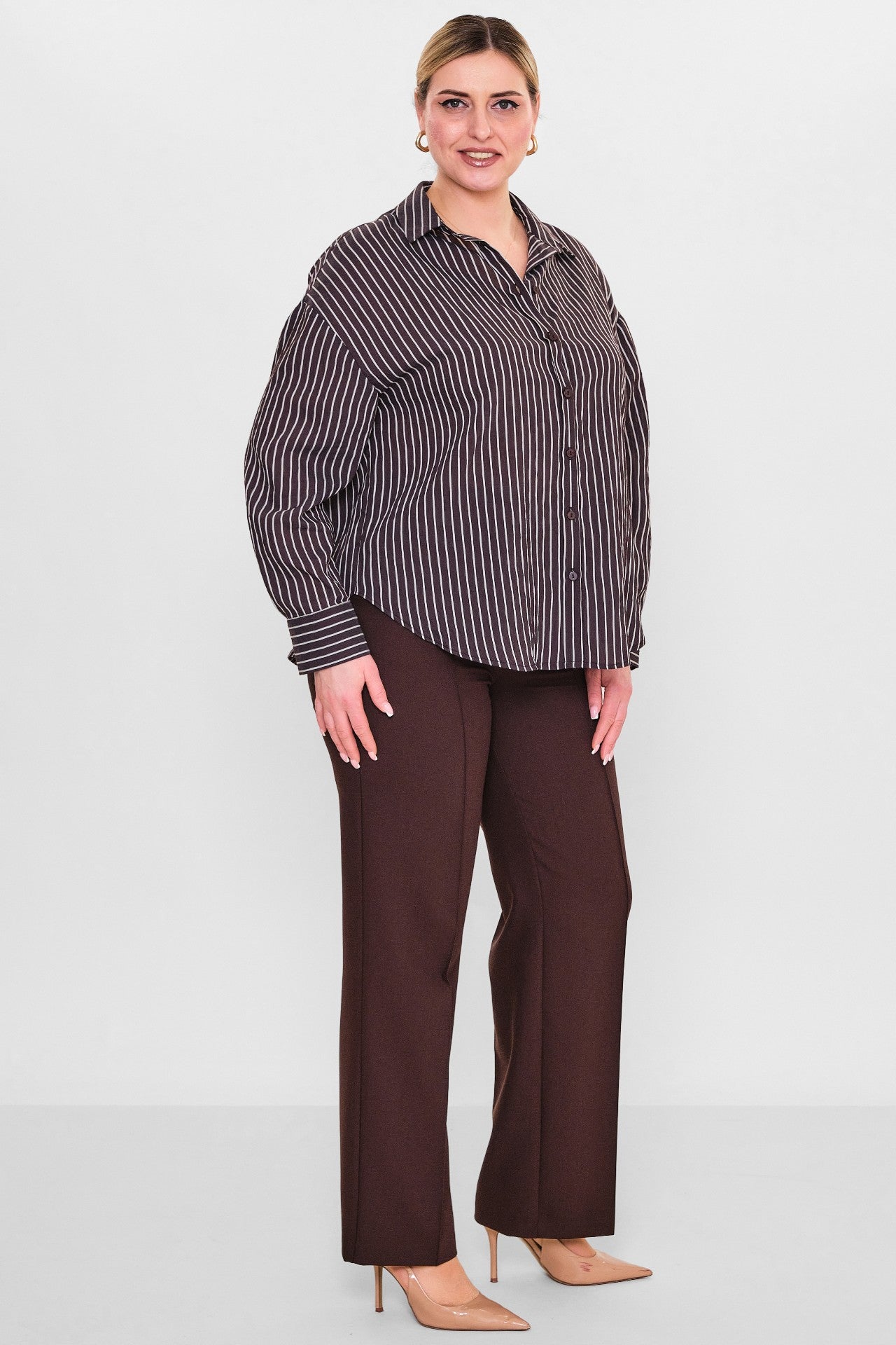 Laluce - Plus Size Shirt (L2.Y26.GML.2G151) - 8690200102486
