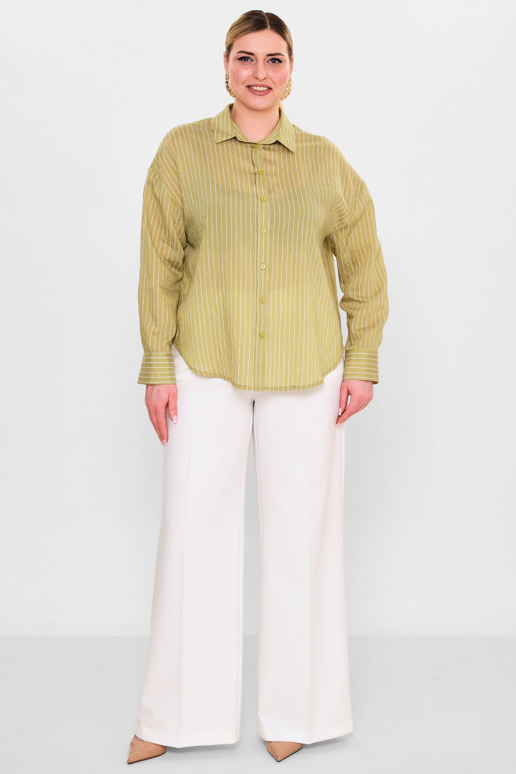Laluce - Plus Size Shirt (L2.Y26.GML.2G151) - 8690200102493