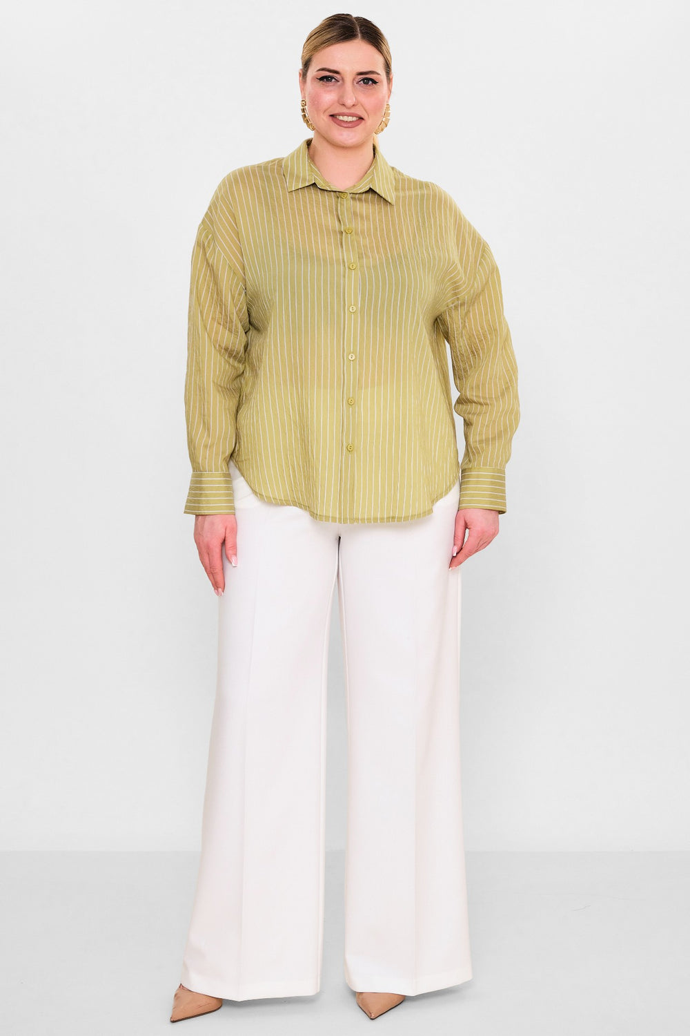 Laluce - Plus Size Shirt (L2.Y26.GML.2G151) - 8690200102493