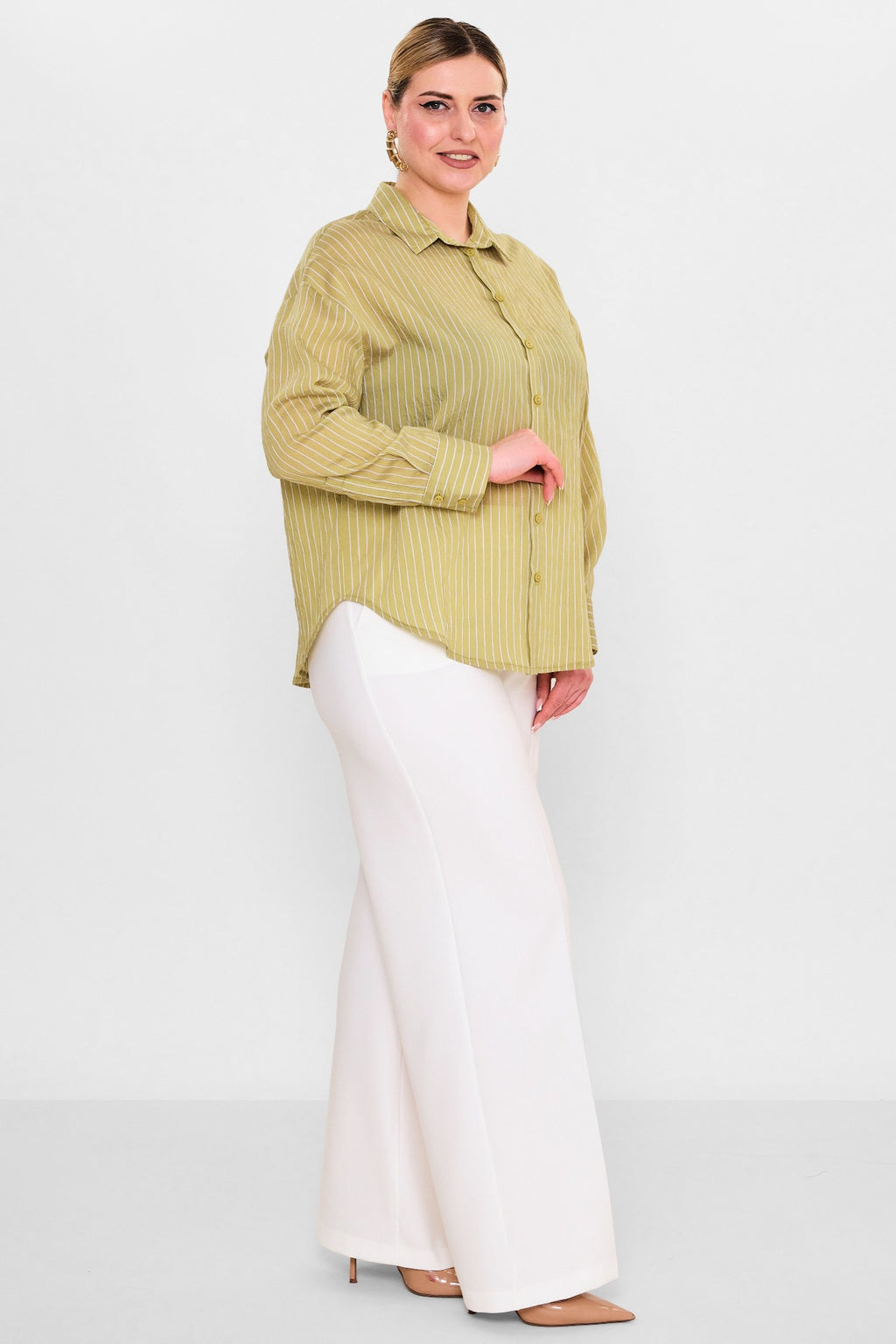 Laluce - Plus Size Shirt (L2.Y26.GML.2G151) - 8690200102493