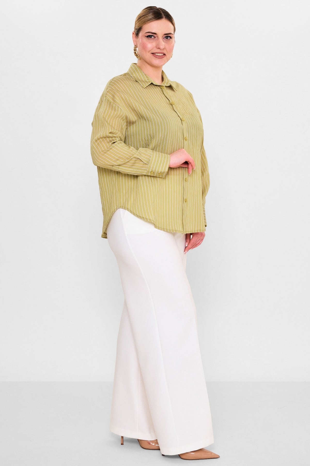 Laluce - Plus Size Shirt (L2.Y26.GML.2G151) - 8690200102493