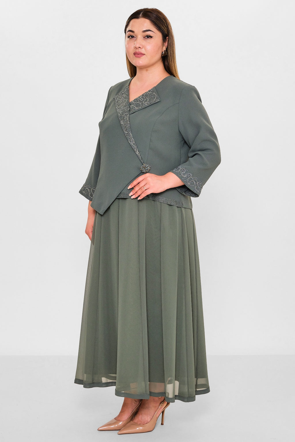 Gumanize - Plus Size Dress (GMZ2025-520-1996) - 8690200102561